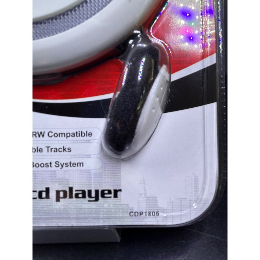 GPX CDP1805 Portable CD Player White Gray NEW FACTORY SEALED! CD/CDR/CDRW Player - Picture 2 of 8